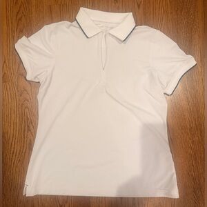 Peter Millar womens White Polo golf quarter zip Medium